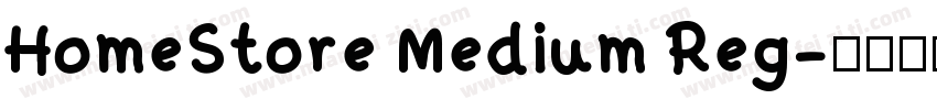 HomeStore Medium Reg字体转换